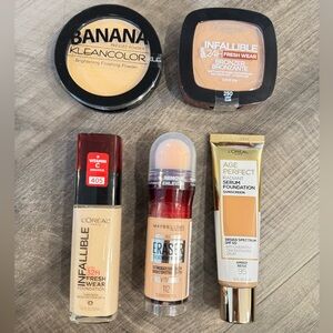 NEW! 5 piece bundle of foundation & bronzer